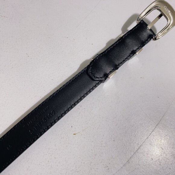 SMALL WESTERN BELT IN SMOOTH CALFSKIN BLACK - Picture 4 of 5